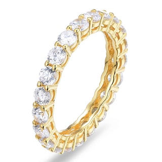 Anillo - Latón bañado y circonita