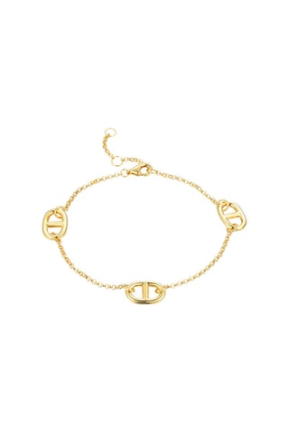 Pulsera bañada en oro fino amarillo