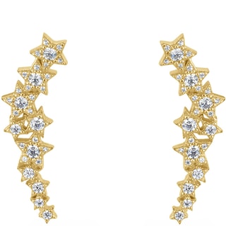 Boucles d'oreilles - Laiton doré & oxyde de zirconium