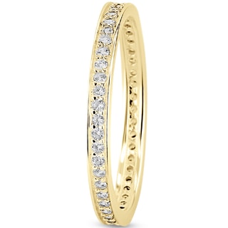 Anillo - Latón bañado y circonita