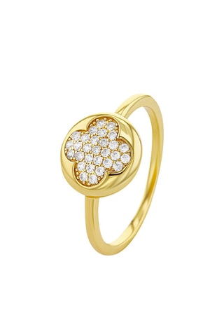 Anillo bañado en oro fino amarillo