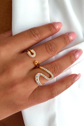 Anillo bañado en oro fino amarillo