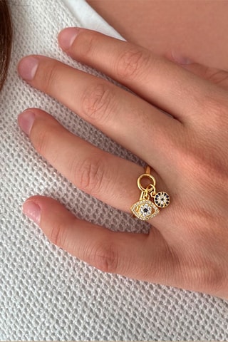 Anillo bañado en oro fino amarillo