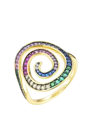 Bague dorée à l'or fin jaune