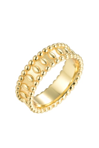 Anillo bañado en oro fino amarillo