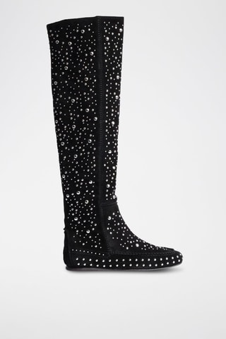 Bottes en nubuck - Noir