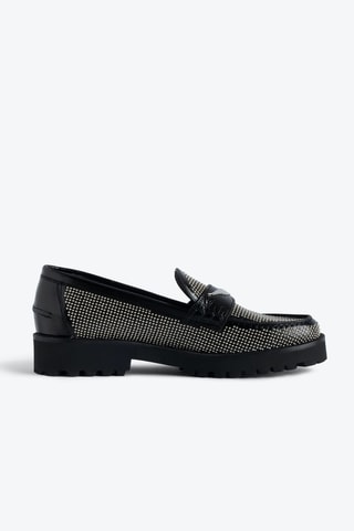 Mocassins en cuir - Noir
