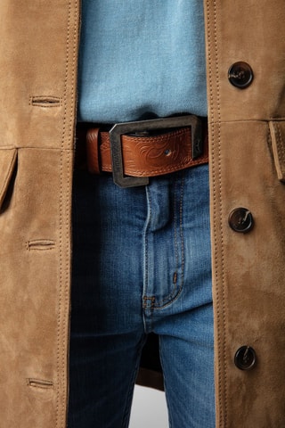 Ceinture en cuir - Marron