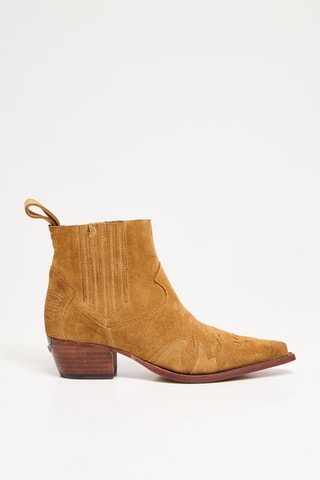 Bottines en nubuck - Camel