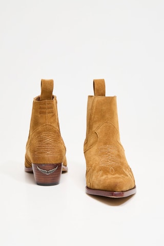 Bottines en nubuck - Camel