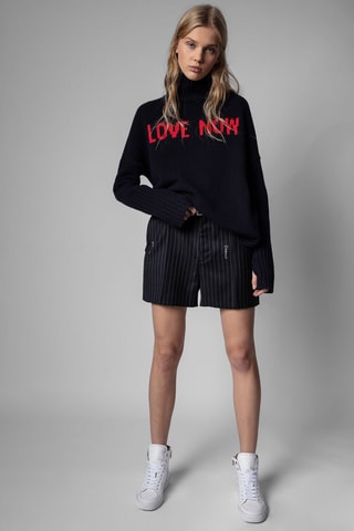 Pull en laine - Bleu marine