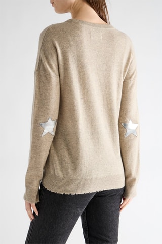 Pull en cachemire - Beige chiné