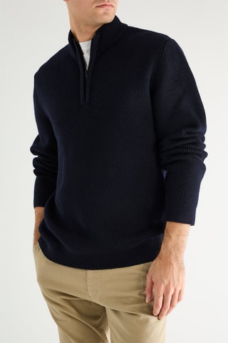 Pull en laine vierge et cachemire - Noir