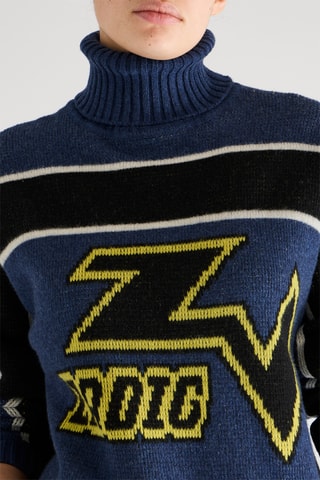 Pull en laine et cachemire - Bleu