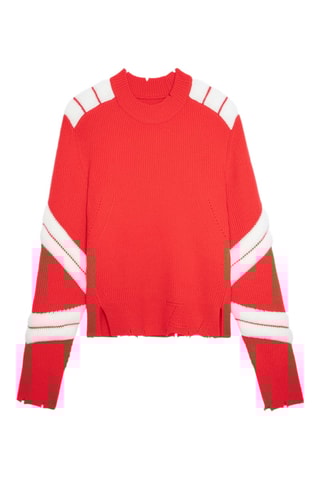 Pull en mérinos - Rouge