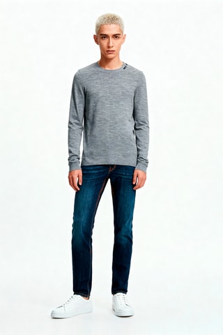 Pull en mérinos - Gris