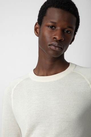 Pull en soie et cachemire - Ecru