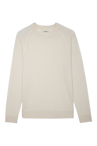 Pull en soie et cachemire - Ecru