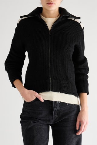 Gilet en mérinos - Noir