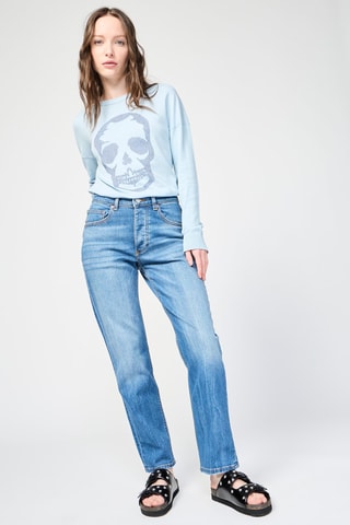 Jean taille haute - Bleu clair