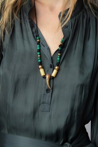 Robe longue - Vert foncé