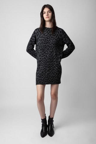 Robe pull en cachemire - Noir