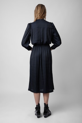 Robe midi - Bleu marine