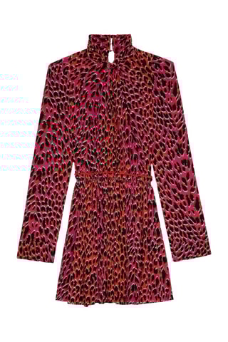 Robe patineuse en soie - Rose