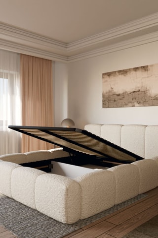 Ensemble lit avec sommier en pin Equinox et matelas hybride L'Expérience - Ferme