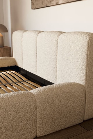 Ensemble lit avec sommier en pin Equinox et matelas hybride L'Expérience - Ferme