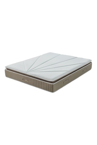 Ensemble lit avec sommier en pin Equinox et matelas hybride L'Expérience - Ferme