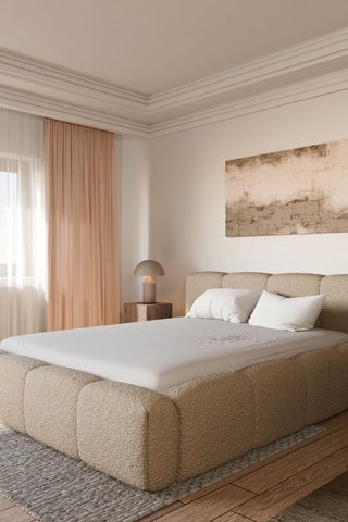 Ensemble lit avec sommier en pin Equinox et matelas hybride L'Expérience - Ferme