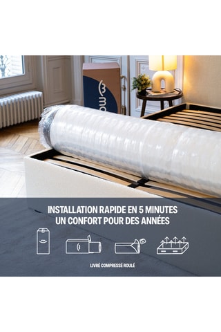 Matelas mousse mémoire de forme - épais 20cm - Lumea OnePlus