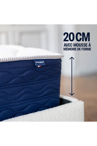Matelas mousse mémoire de forme - épais 20cm - Lumea OnePlus