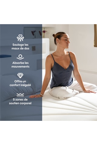 Matelas hybride premium L'Expérience - épais 27cm - ferme équilibré