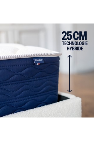 Matelas mousse hybride mémoire de forme - Epaisseur 25 cm - Lumea Infinite