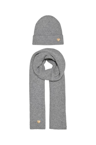 Bonnet et écharpe - Gris