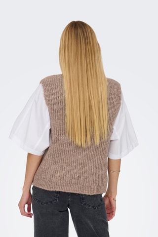 Pull sans manches - Marron