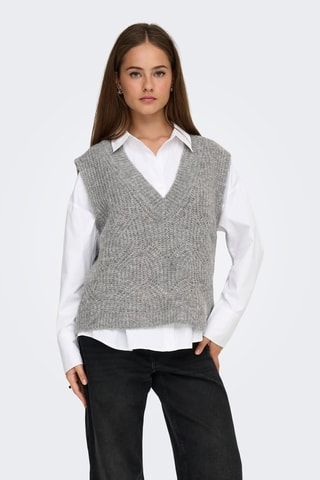 Pull sans manches - Gris