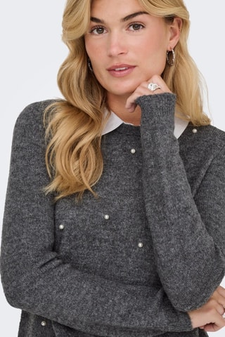 Pull trompe-l’œil - Bleu nuit