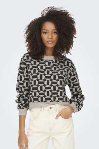 Pull - Beige et noir