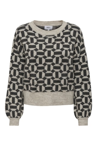 Pull - Beige et noir