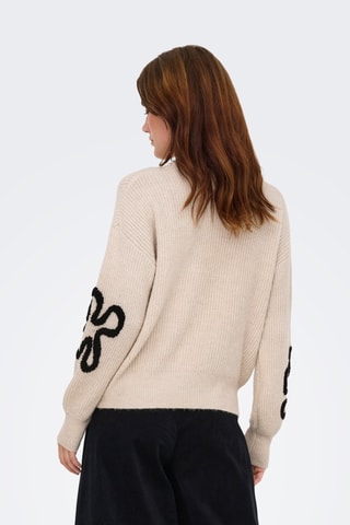 Pull - Beige et noir