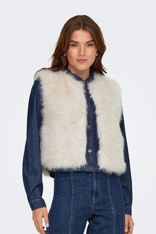 Gilet sans manches - Ecru