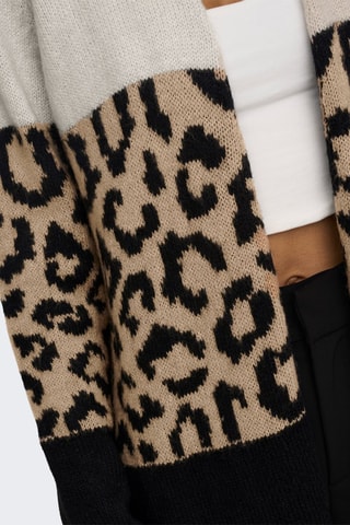 Gilet long - Noir et beige