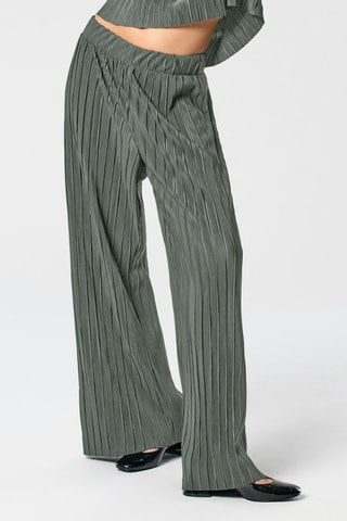 Pantalon regular - Vert sauge
