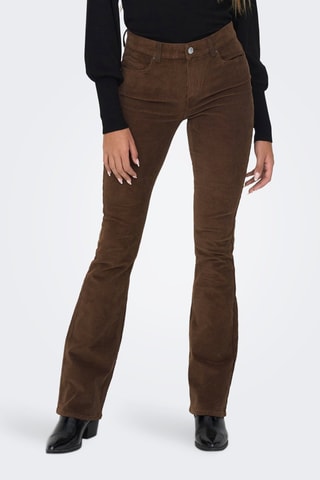Pantalon en velours - Marron