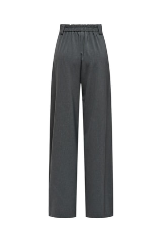 Pantalon taille haute - Gris foncé