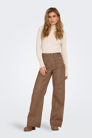 Jean wide legs - Marron