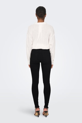 Jean skinny en coton biologique - Noir